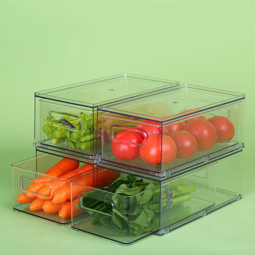 Plastic Strip Refrigerator Storage Boxs