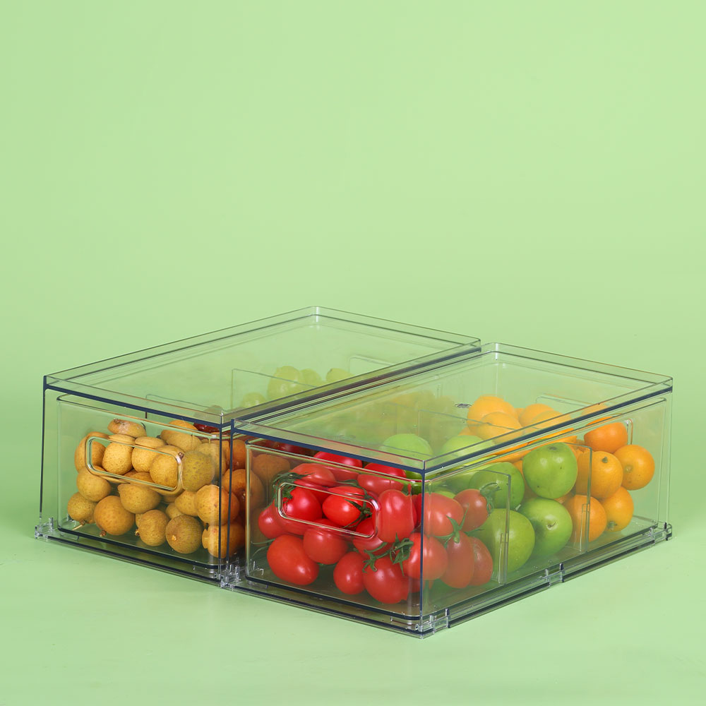 Three Grid Food Storage Containers Fridge