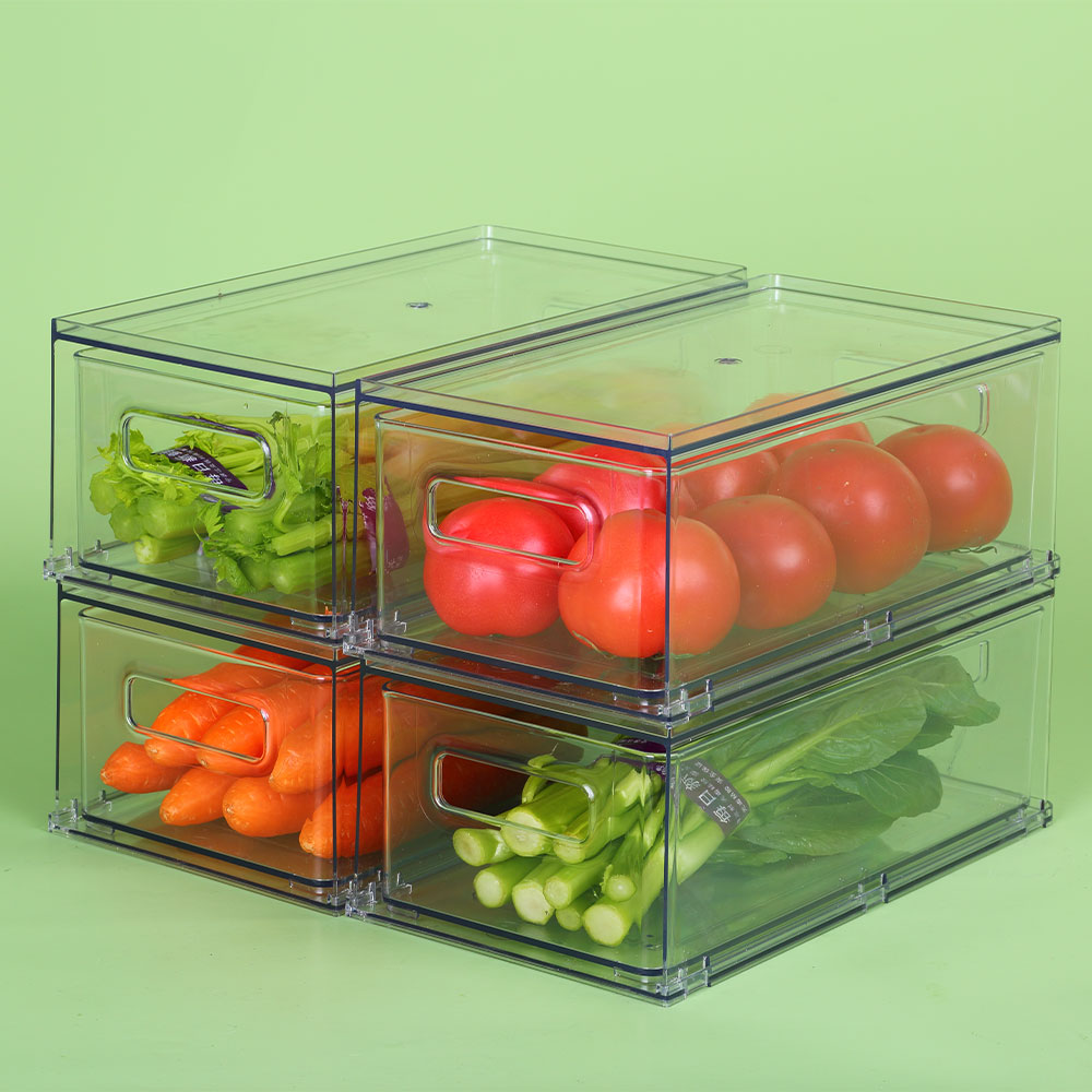 Plastic Strip Refrigerator Storage Boxs