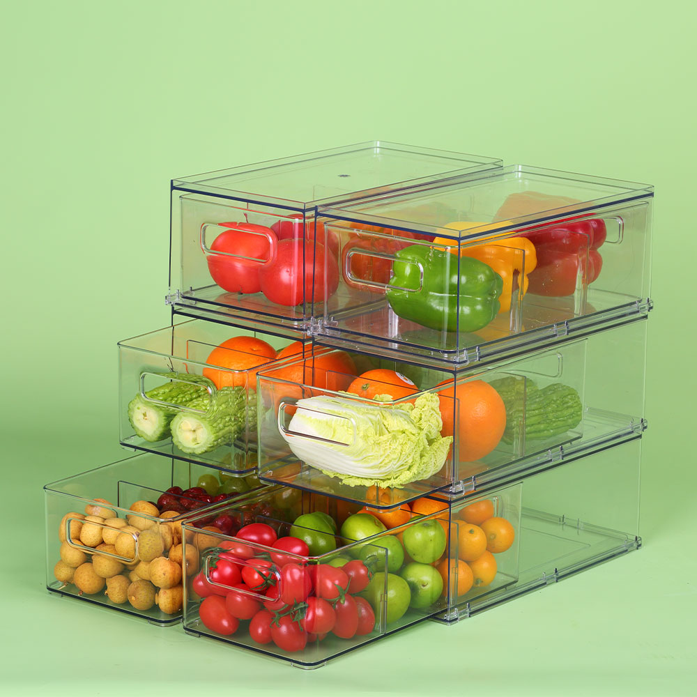 Three Grid Food Storage Containers Fridge