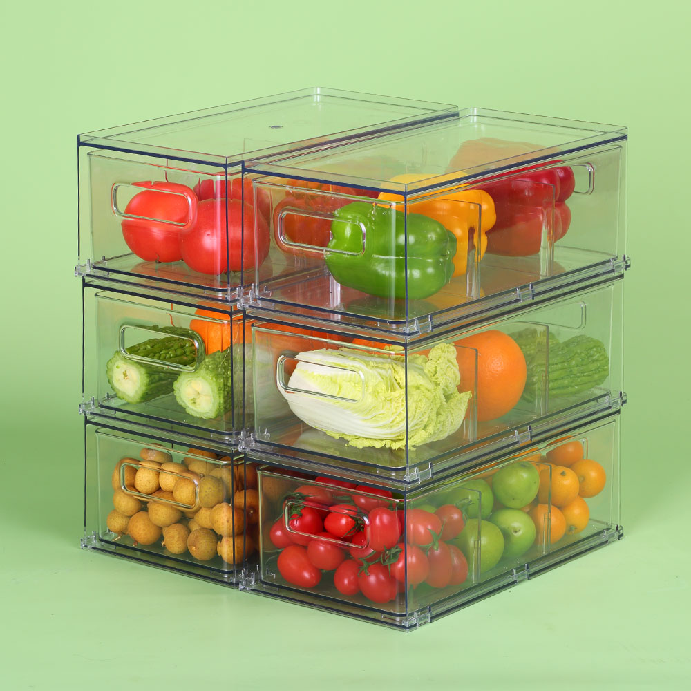 Three Grid Food Storage Containers Fridge