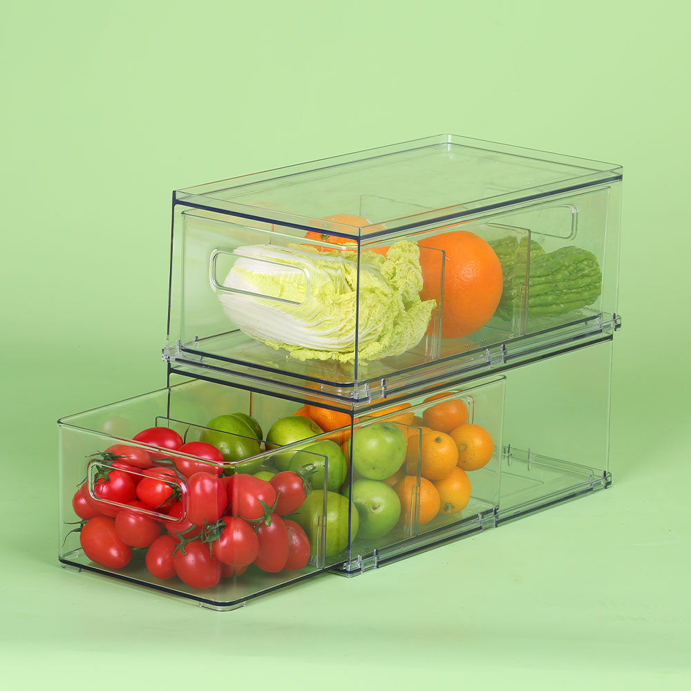 Three Grid Food Storage Containers Fridge